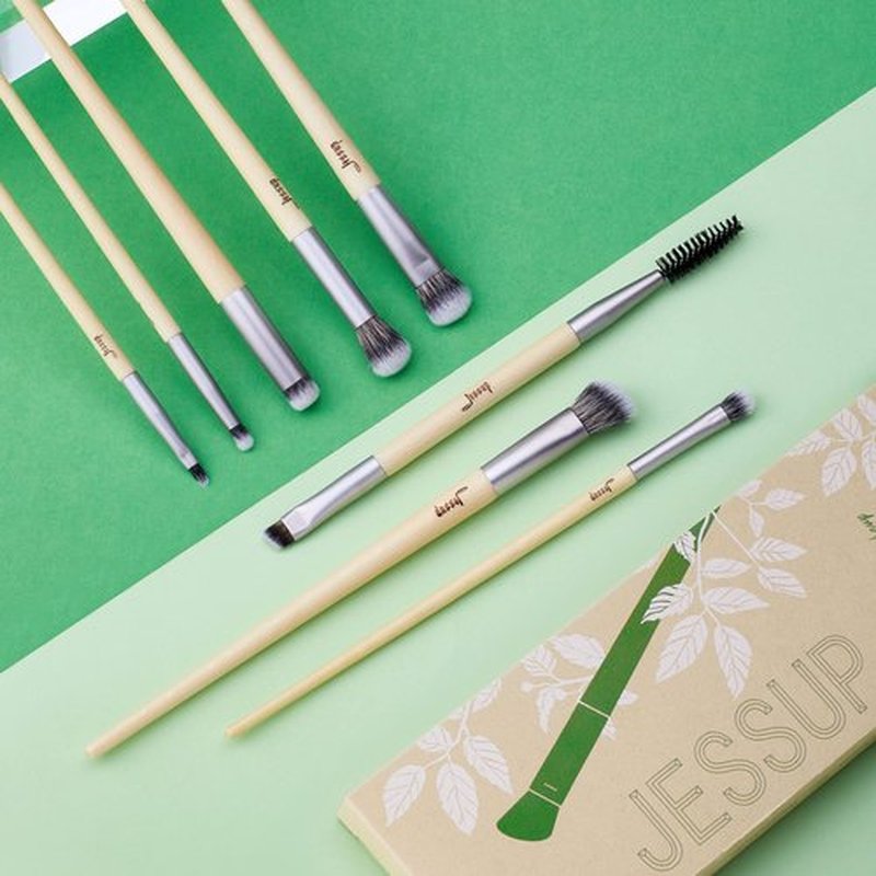Jessup Eyeshadow Brush Set 8pcs Eye Makeup Brushes Premium Cruelty-Free Eyeshadow Blending Concealer Eyebrow Eyeliner Spoolie Brush Kit T328