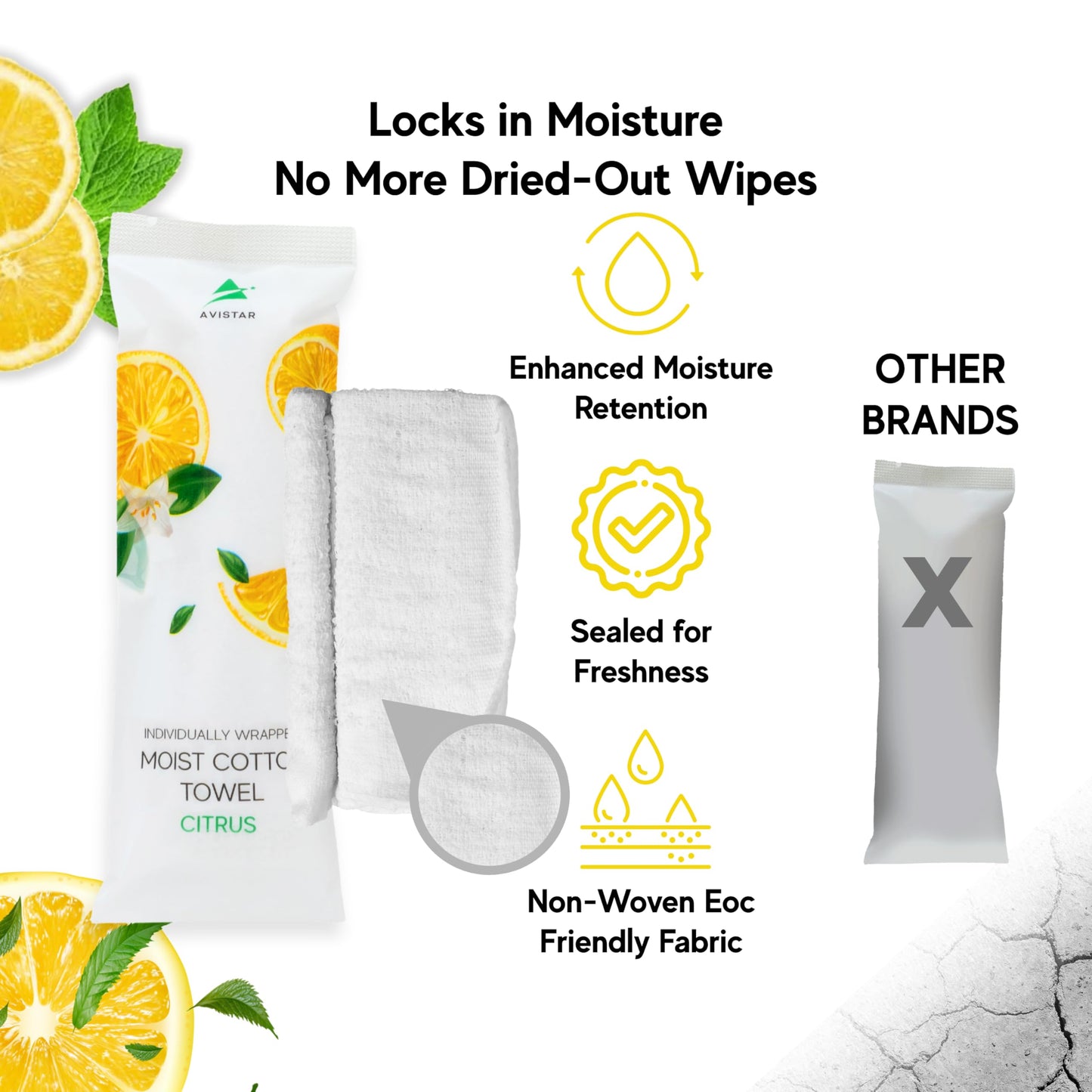 30 Hot or Cold Wrapped Moist Towels –9'' x 9" Moist Towelettes Individually Wrapped Scented Disposable Face & Hand –Pre-Moistened Hand Wipes Soft Refreshing, Travel, Spa, Restaurant- Citrus/Lemon