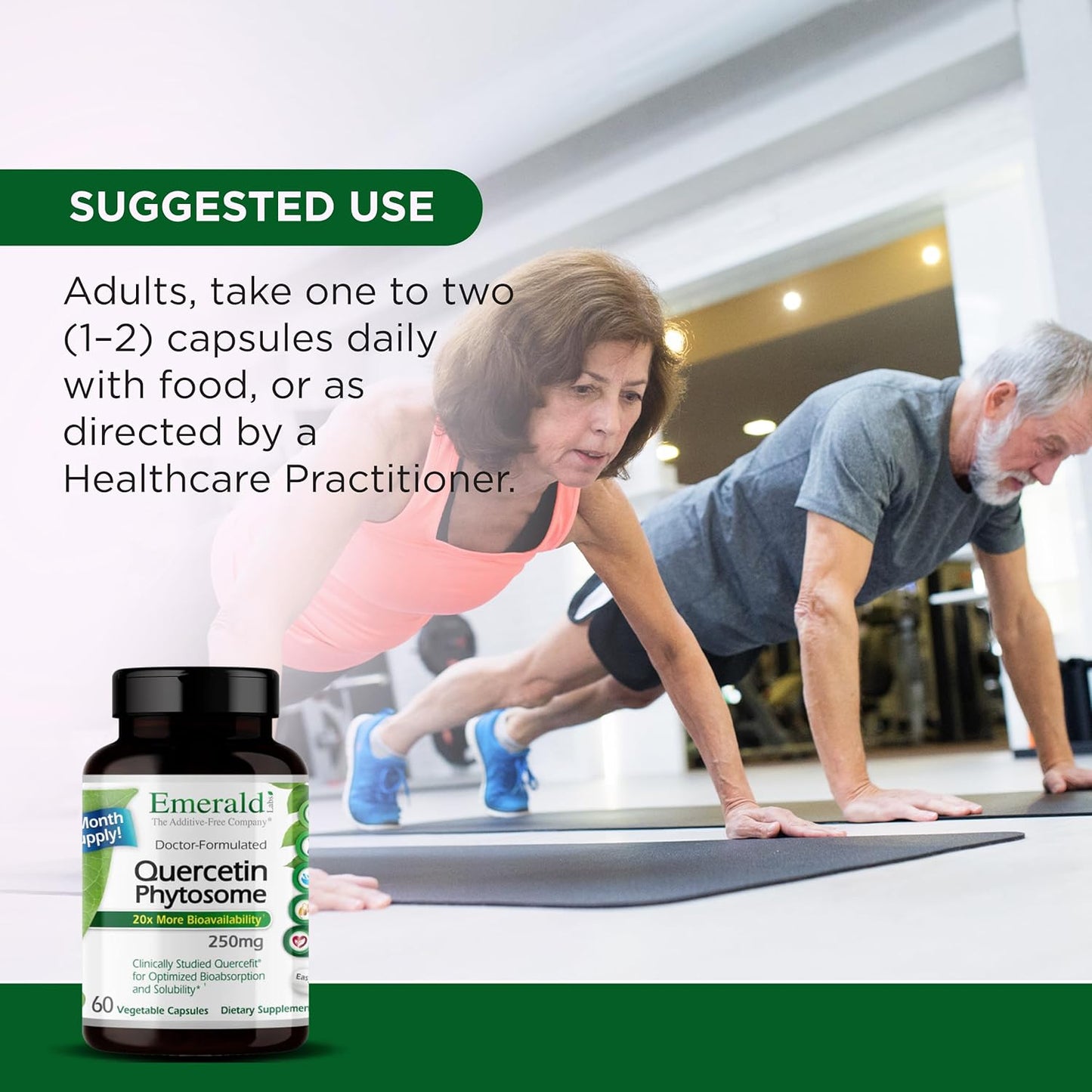 Quercetin Phytosome Complex for Immune Support - Vegan & Gluten-Free - 60 Vegetable Capsules