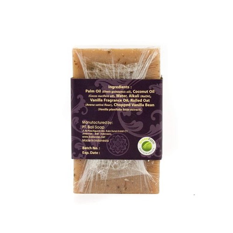 Bali Soap - Vanilla Natural Soap - Bar Soap for Men & Women - Bath, Body and Face Soap - Vegan, Handmade, Exfoliating Soap - 3 Pack, 3.5 Oz each