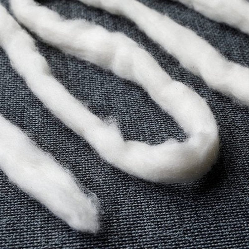Japanese Organic Cotton Sliver 13 Feets 100% Organic Unbleached [Made in Japan] (1 Pack)