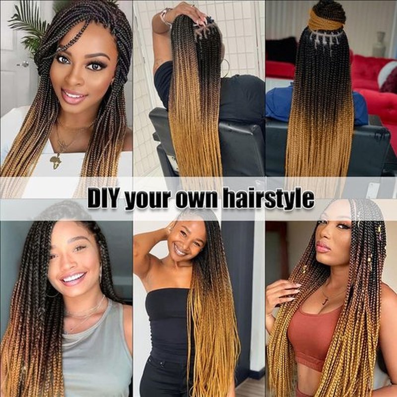 Pre Stretched Braiding Hair Soft Yaki Texture Braiding Hair for Braids Professional Hot Water Setting Synthetic Crochet Hair Extensions(26"1B/30/27)