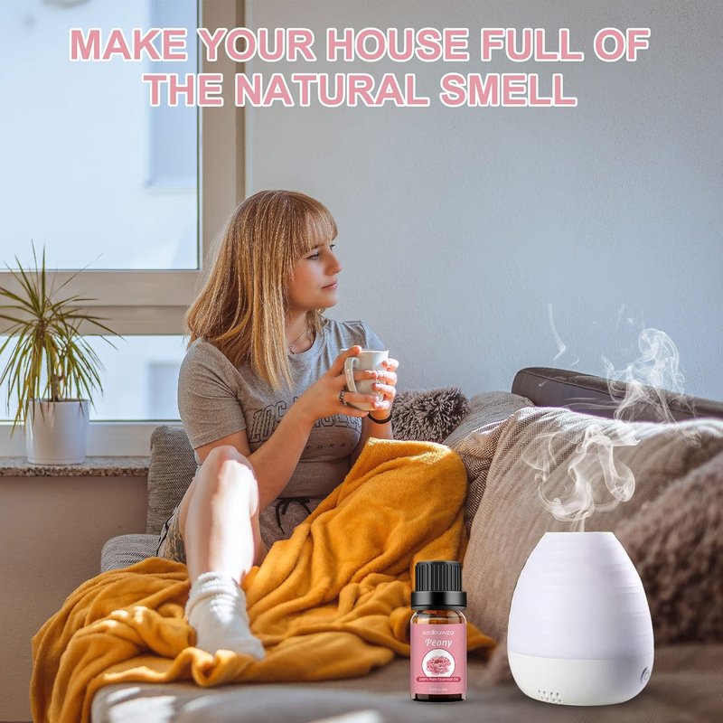 Peony Essential Oil - Pure Organic Fragrance Oil for Diffusers, Humidifiers, Soaps & Candles | 10ml