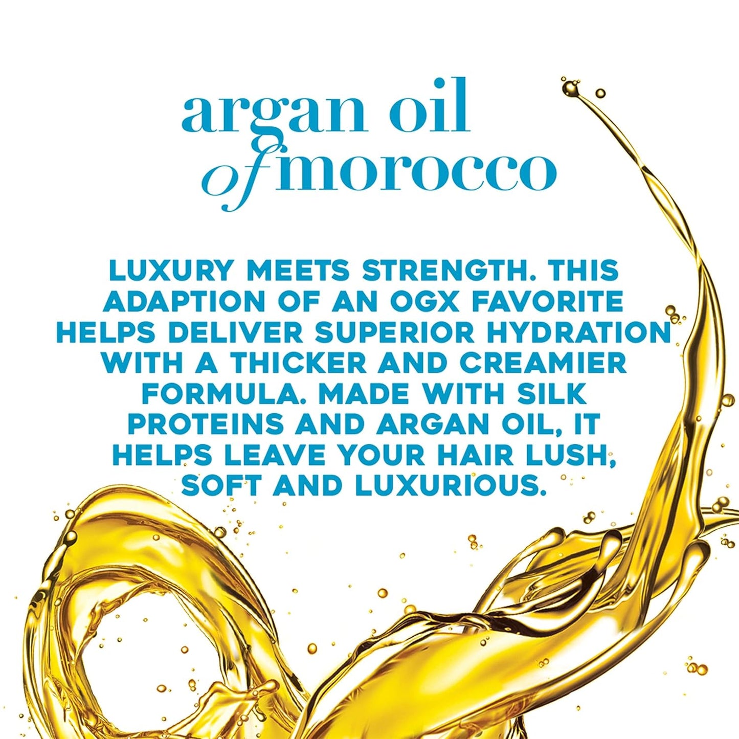 OGX Argan Oil Shampoo & Conditioner Set - Extra Strength Hydrate & Repair, 13 Fl Oz (2 Pack)