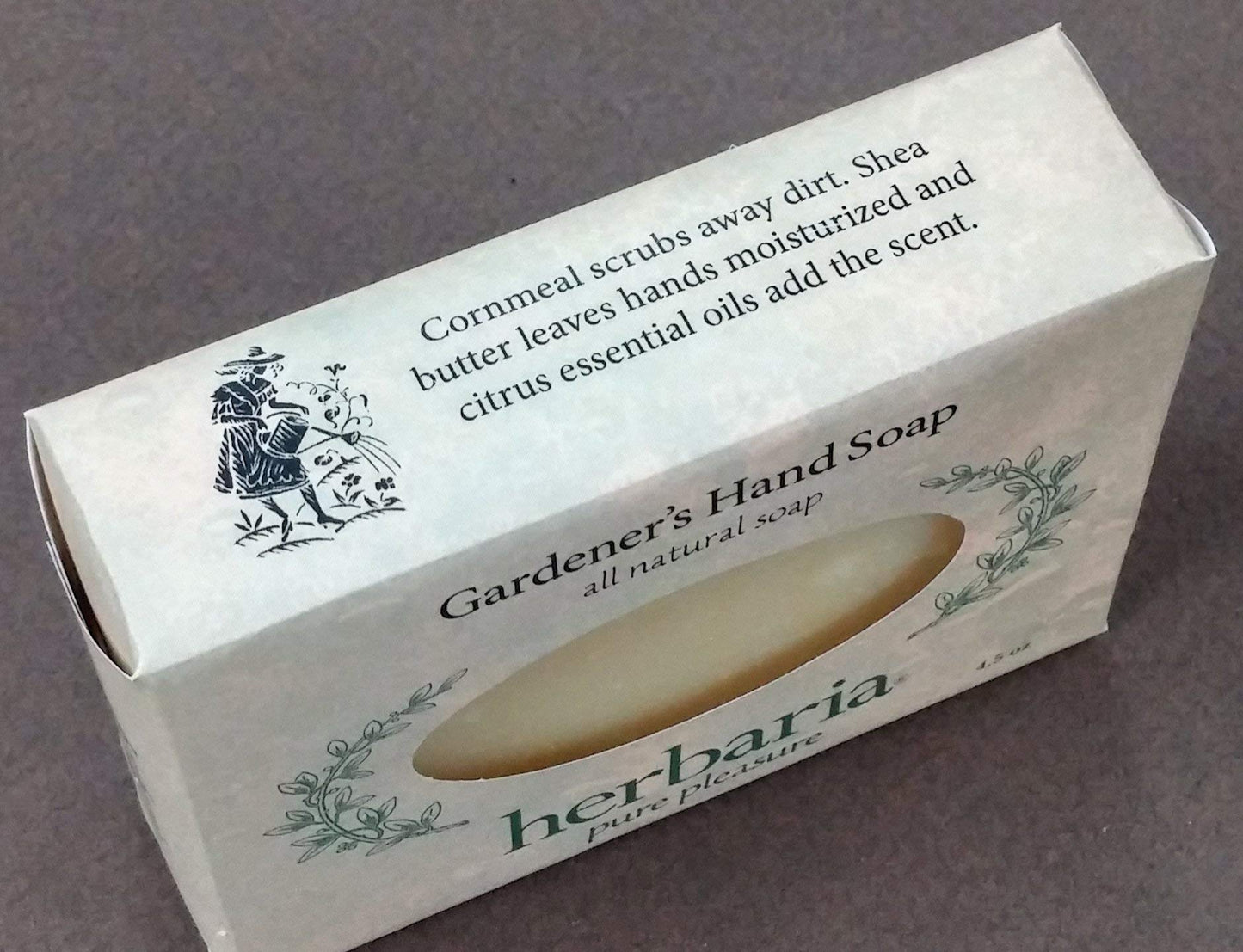 Herbaria Gardener's Hand Soap Handcrafted All-Natural Soap with Essential Oils. 4.5 oz Bar. Enjoy 60 More Skin-Friendly Varieties.