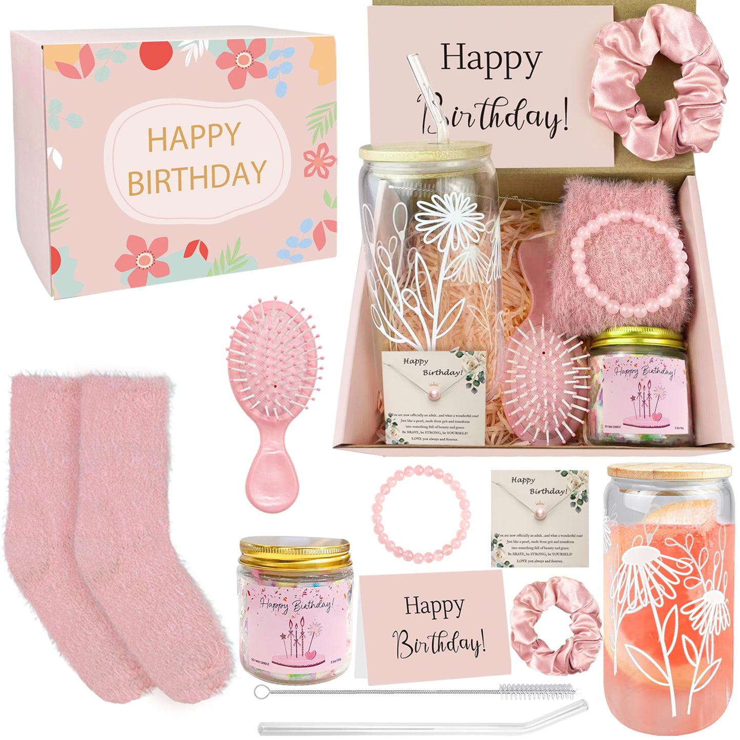 PPXMEEUDC 10 Piece Set Birthday Gifts for Teen Girls Teenage Girls Basket Gift Sets for Her Friend Daughter Sister Niece Granddaughter Women