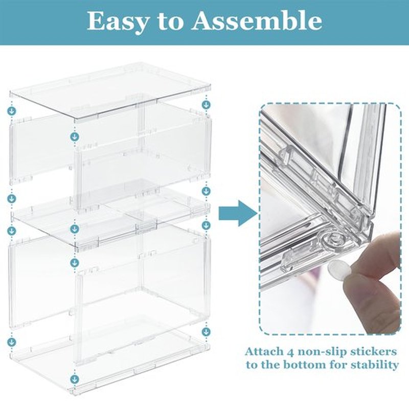 Spaclear Makeup Organizer for Vanity, Clear Stackable Storage Drawers Set of 5, Cosmetic Organizer for Dresser Countertop, Large Capacity Cosmetic Storage Boxs, Kitchen Cabinets Organizers and Storage