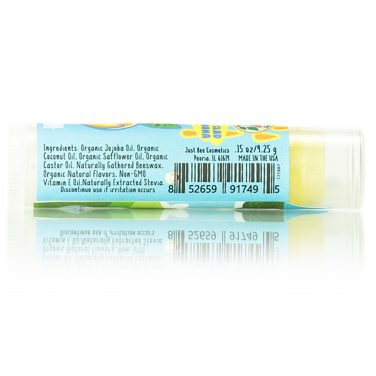 Lappy Lips Organic 100% Natural, Lip Balm Chap stick for Kids, Toddlers (6 flavors) - Organic Essential Oil - for Dry Chapped Lips to Restore and Heal and Make Kids Happy