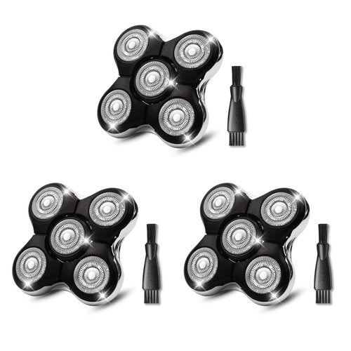 Pack 3 Shaver Replacement Blades Compatible with Remington Balder Pro Head Shaver Model XR7000, 5 Dual Track Heads for Remington Shaver Replacement Heads. Balder Pro Replacement Head
