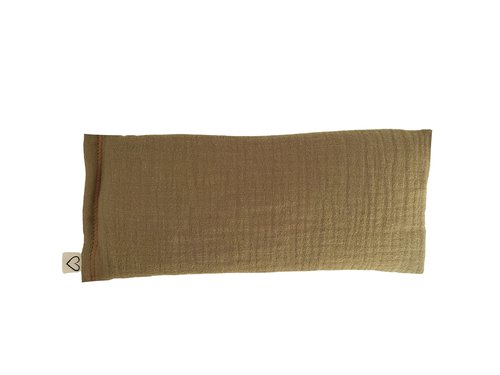 Peacegoods Unscented Eye Pillow - Soft & Soothing Gauze Cotton Filled with Flax Seed Weighted for Yoga Meditation Headache Relief Sleep Massage - Celery Green