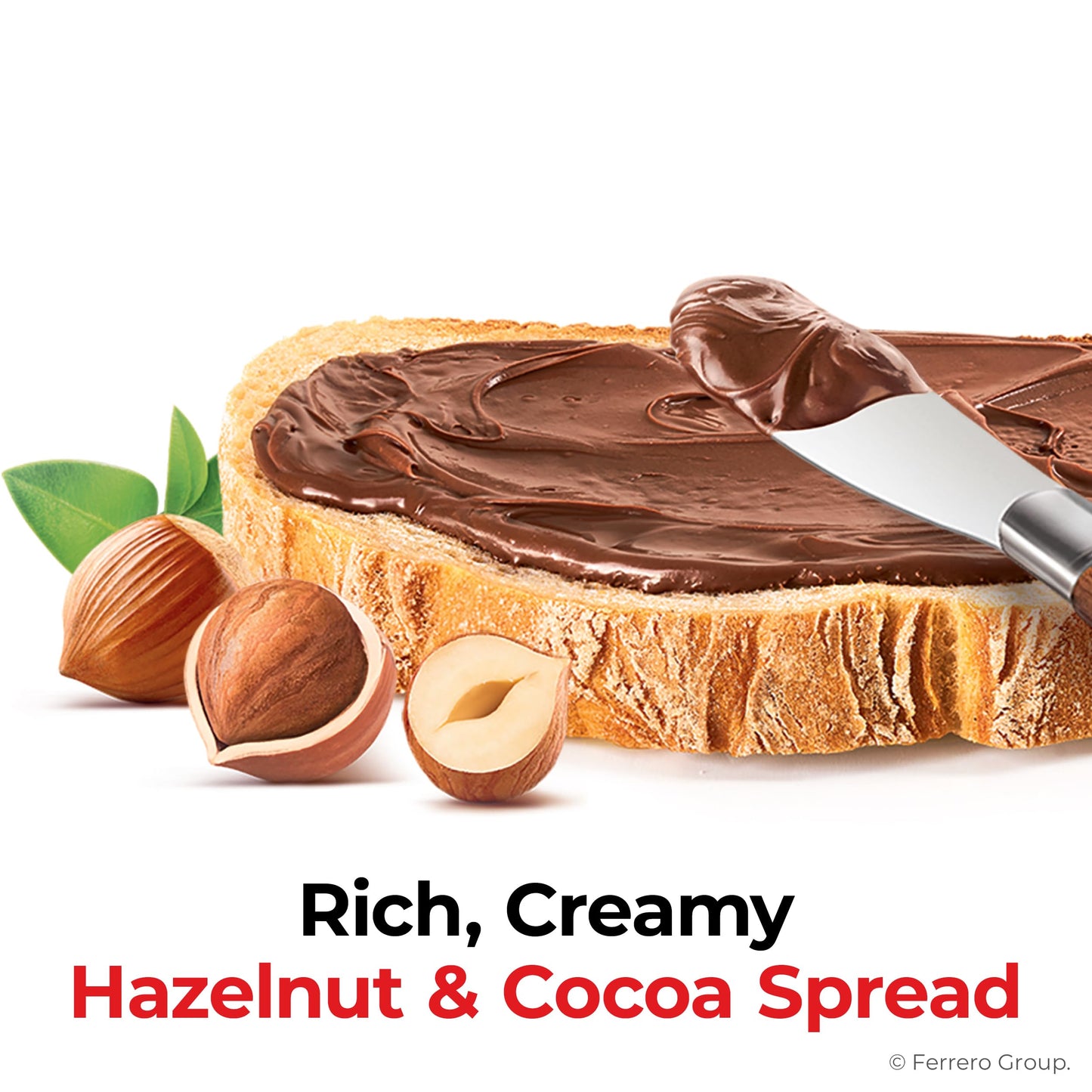 Nutella Chocolate Hazelnut Spread with Cocoa, Sweet topping for baking, breakfast and desserts, 2 Pack, 22.9 oz Each