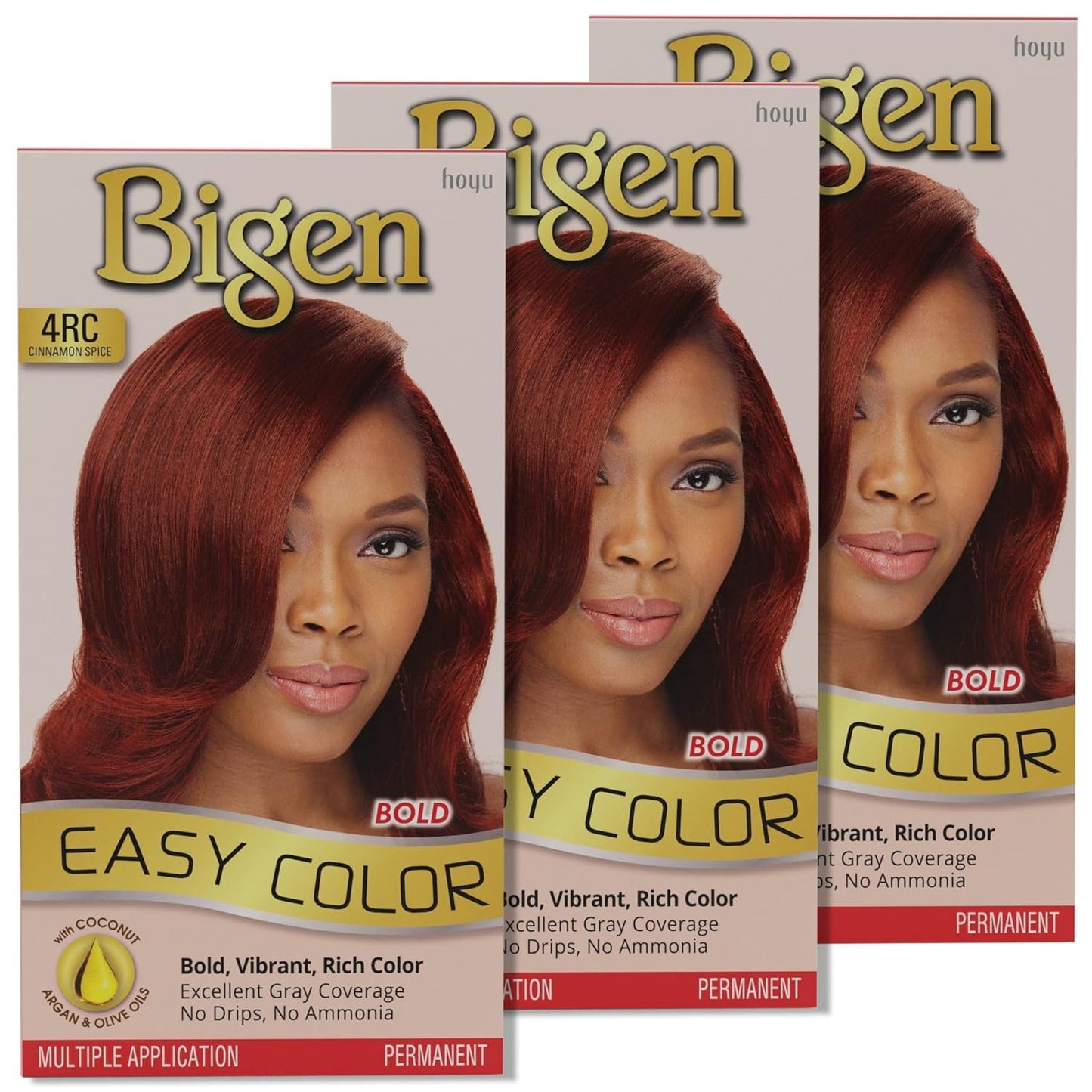 1N Bigen Easy Color for Women Natural Black-New Formula, New Look - 3 Pack