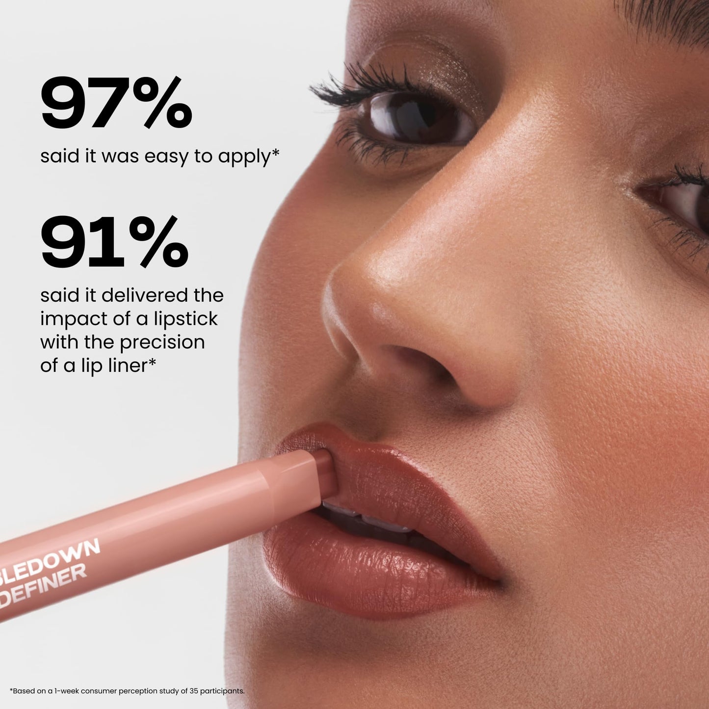 Sacheu DoubleDown Lip Definer, 2-in-1 Lip Liner & Balm — Hydrating Korean Makeup Lipstick with Pigmented, Buildable Color, Creamy Satin Finish, Avocado Oil, Rosehip Oil & Vitamin E (Rush Hour)