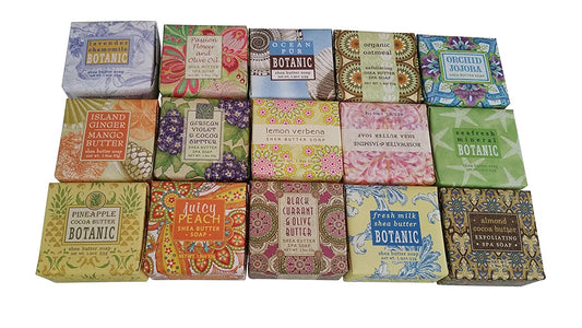 Greenwich Bay Trading Company Soap Sampler 16 pack of 1.9oz bars - Bundle 16 items