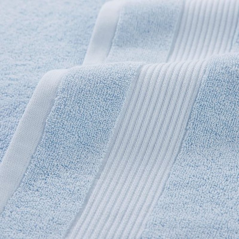 Arkwright Bath Towels Set of 6 - Super Soft 100% Cotton, 600 GSM Quick Dry & Absorbent, Luxury Bathroom Essentials with 2 Shower Towels, 2 Hand Towels and 2 Washcloths, Misty Blue