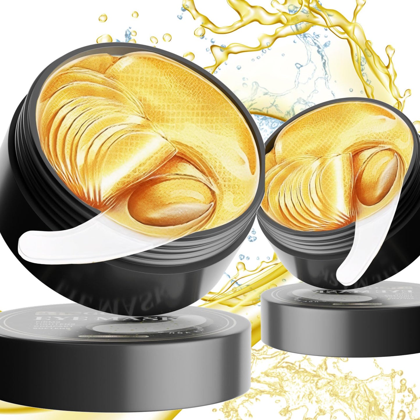 ELVENSTARS 24K Gold Eye Mask (120PCS) – Gold Eye Patches for Puffy Eyes & Dark Circles, 24K Gold Under Eye Masks for Dark Circles and Puffiness, Eye Gel Pads w/Collagen,