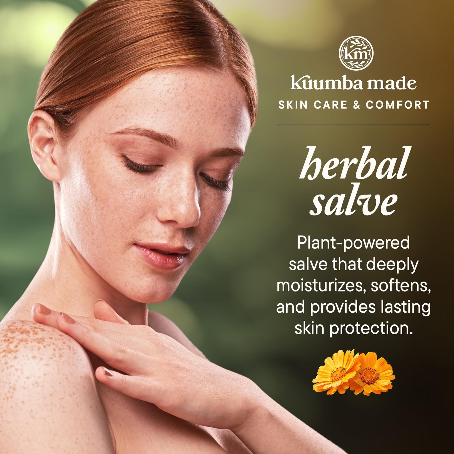 Kuumba Made Herbal Salve, Comfort Balm with Calendula & Comfrey, 2 Oz