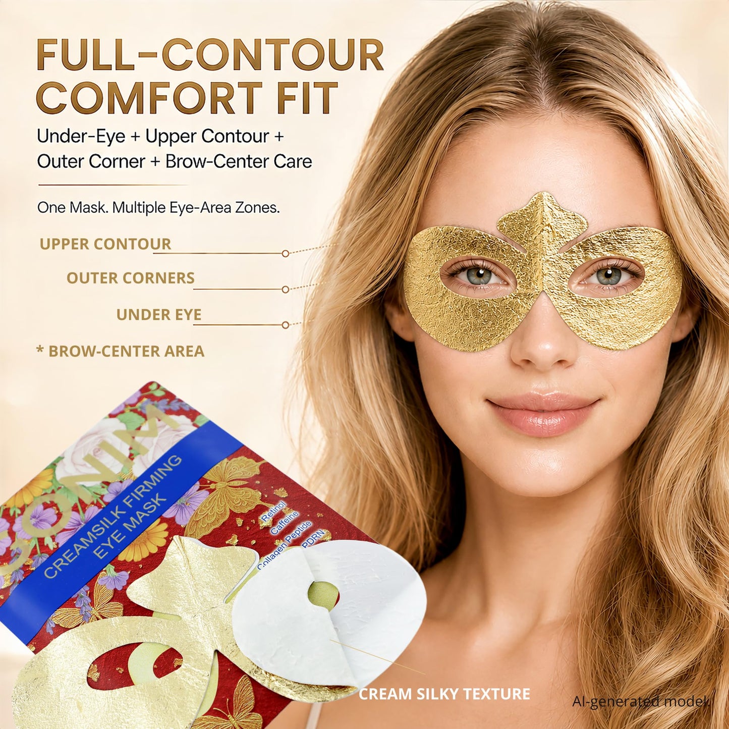 GONIM Collagen Under Eye Patches for Puffy Eyes and Dark Circles, Eye Mask