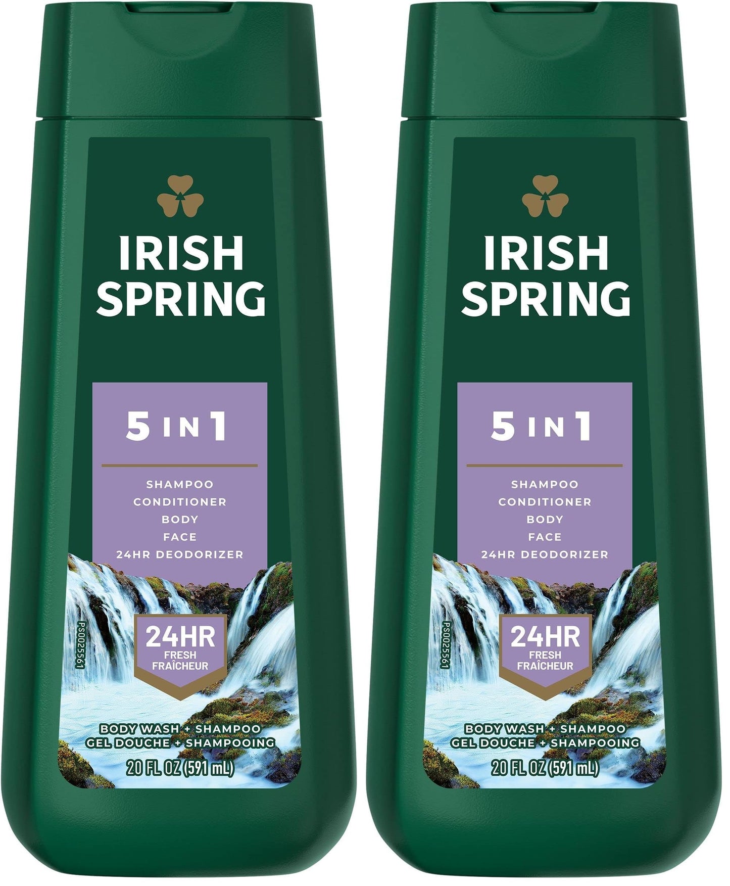 Irish Spring 5-in-1 Body Wash for Men, 20 Oz (Pack of 2)