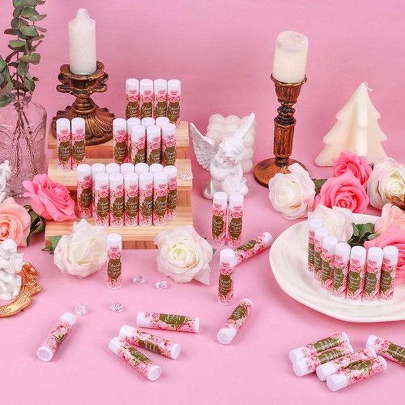 DMSKY Lip Balm Bulk 60 Pcs, Bridal Shower Gifts for Guests,Thank You Gifts for Coworkers Women Men, Bridal Wedding Favors for Guests