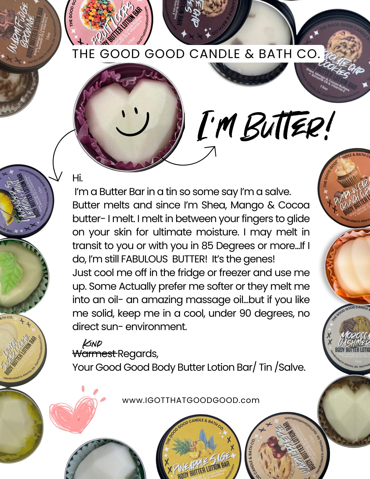 Unscented Shea Butter Lotion Bar
