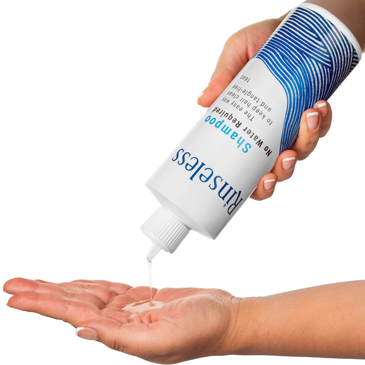 RINSELESS Waterless Shampoo | Refreshing Rinse Free Shampoo for Elderly Assistance | Dry Shampoo Alternative Hair Cleanser with Soothing Aloe Scent for Women, Men, Bedridden Patients