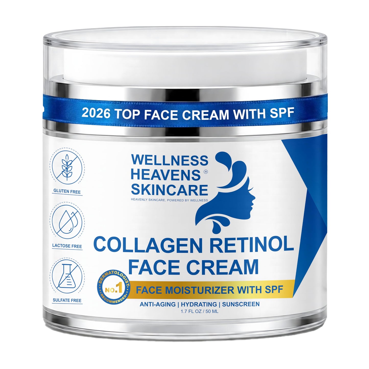 Anti-Aging Face Serum and Moisturizer Set - Skin Brightening Serum and Cream Duo - Dark Spot Correcting Serum and Moisturizer Bundle - Glass Skin Set - Moisturizing SPF Sunscreen for Face - Skincare