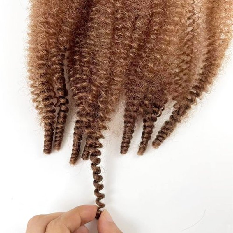 8 Packs Springy Afro Twist Hair 16 Inch Pre-Separated Spring Twist Hair for Soft Butterfly Locs Crochet Hair Marley Twist Braiding Hair Extensions for Black Women(16 Inch, 30#)