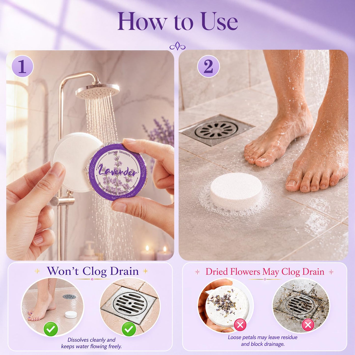Shower Steamers Aromatherapy for Women, Christmas Stocking Stuffers
