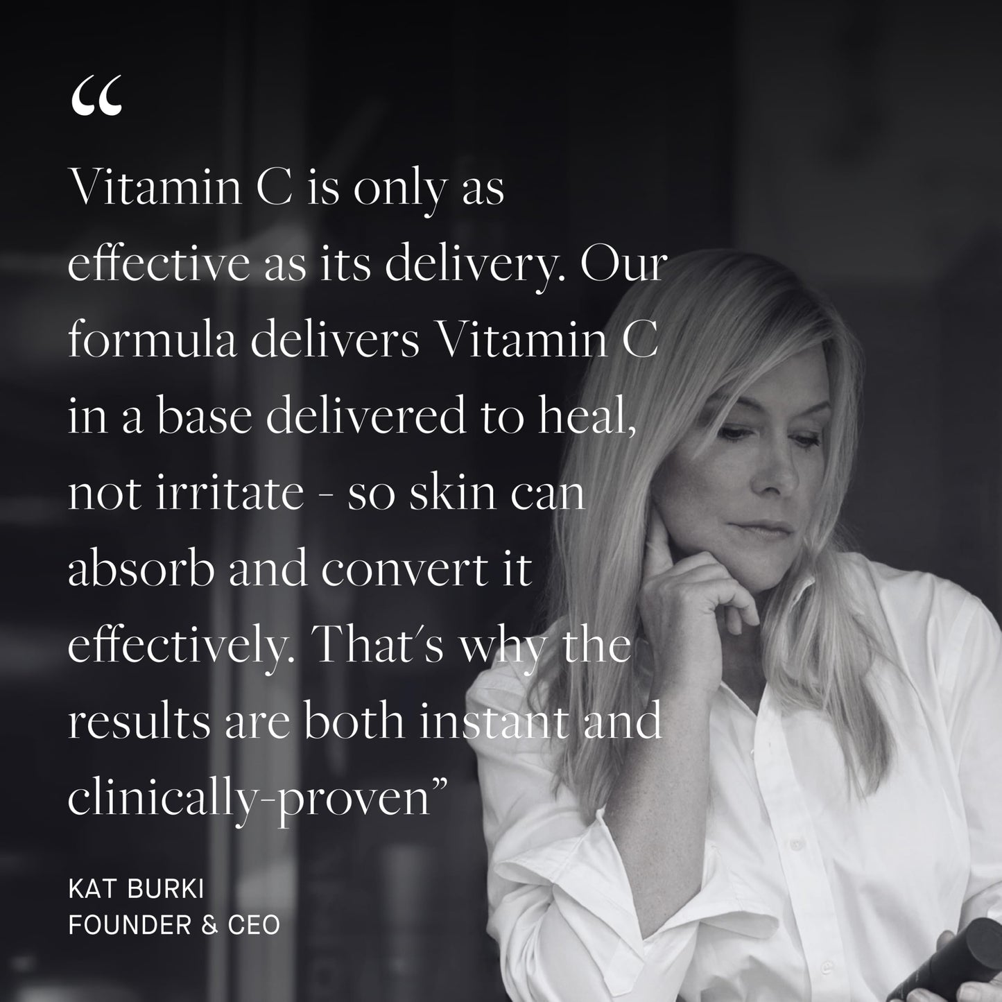 KAT BURKI 15% Stabilized Vitamin C Intensive Face Cream, Radiance-Boosting Moisturizer for Glowing, Hydrated Skin, 1 Fl Oz
