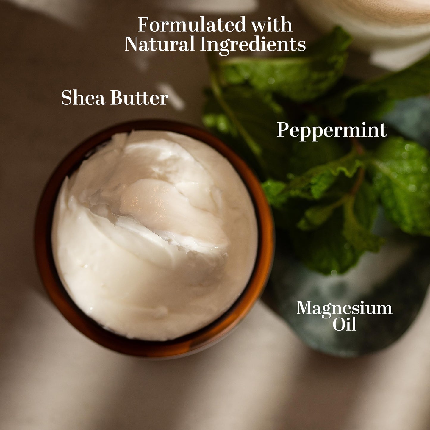 Better Shea Butter Magnesium Cream for Feet | Peppermint | Relieves Muscle Tension and Cramps | Night Lotion for Pregnancy, Kids and Babies | Organic and Natural Ingredients