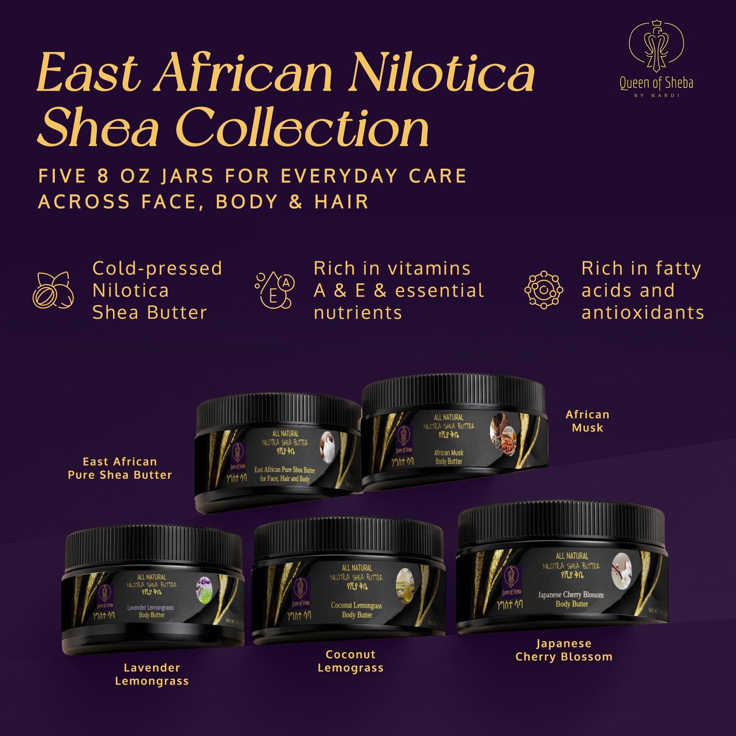 African Shea Butter Raw Organic Unrefined 8 Ounce Bundle, Pure Shea Butter Skin Care Face Moisturizer Body Lotion Hair Moisturizer Pure Vitamin E Cream Deep Hydration For All Skin Types