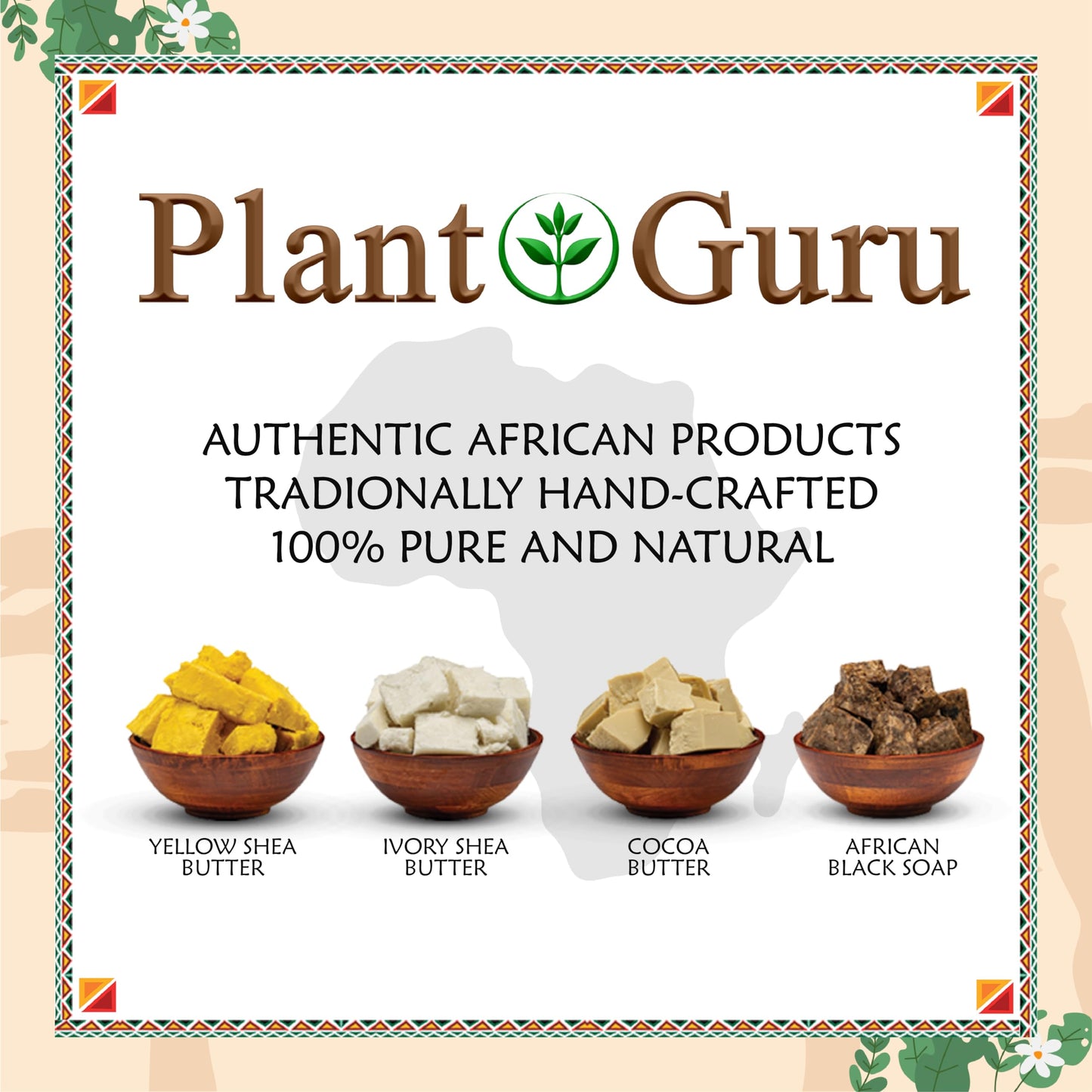 Plant Guru African Shea Nut Butter Oil 2 fl. oz. 100% Pure Natural Skin, Face, Hair Growth And Moisturizer. DIY Body Butters, Lotions, Creams, Lip Balm And Soap Making.