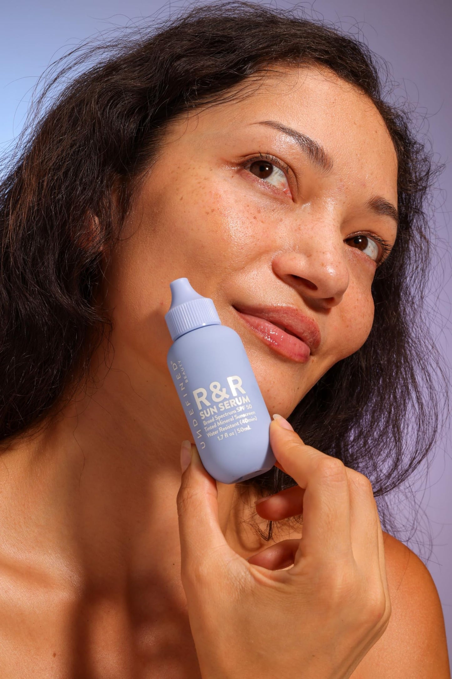 Undefined R&R Sun Serum SPF 50 PA++++ Mineral Sunscreen with Niacinamide, Water Resistant Broad Spectrum Protection & Blue Light Defense (Untinted)