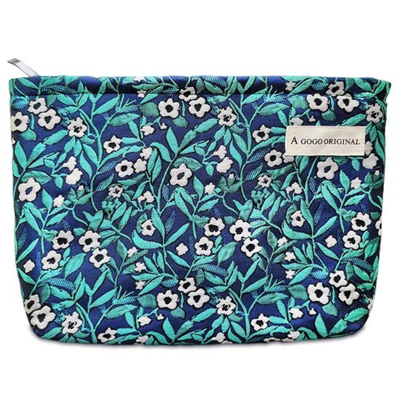 STARDW Flower Cosmetic Bags Makeup Bags for Women and Girls,Travel Makeup Bag Large Capacity Canvas Makeup Bag,Makeup Organizer Bag Zipper Pouch (Vine Plants)