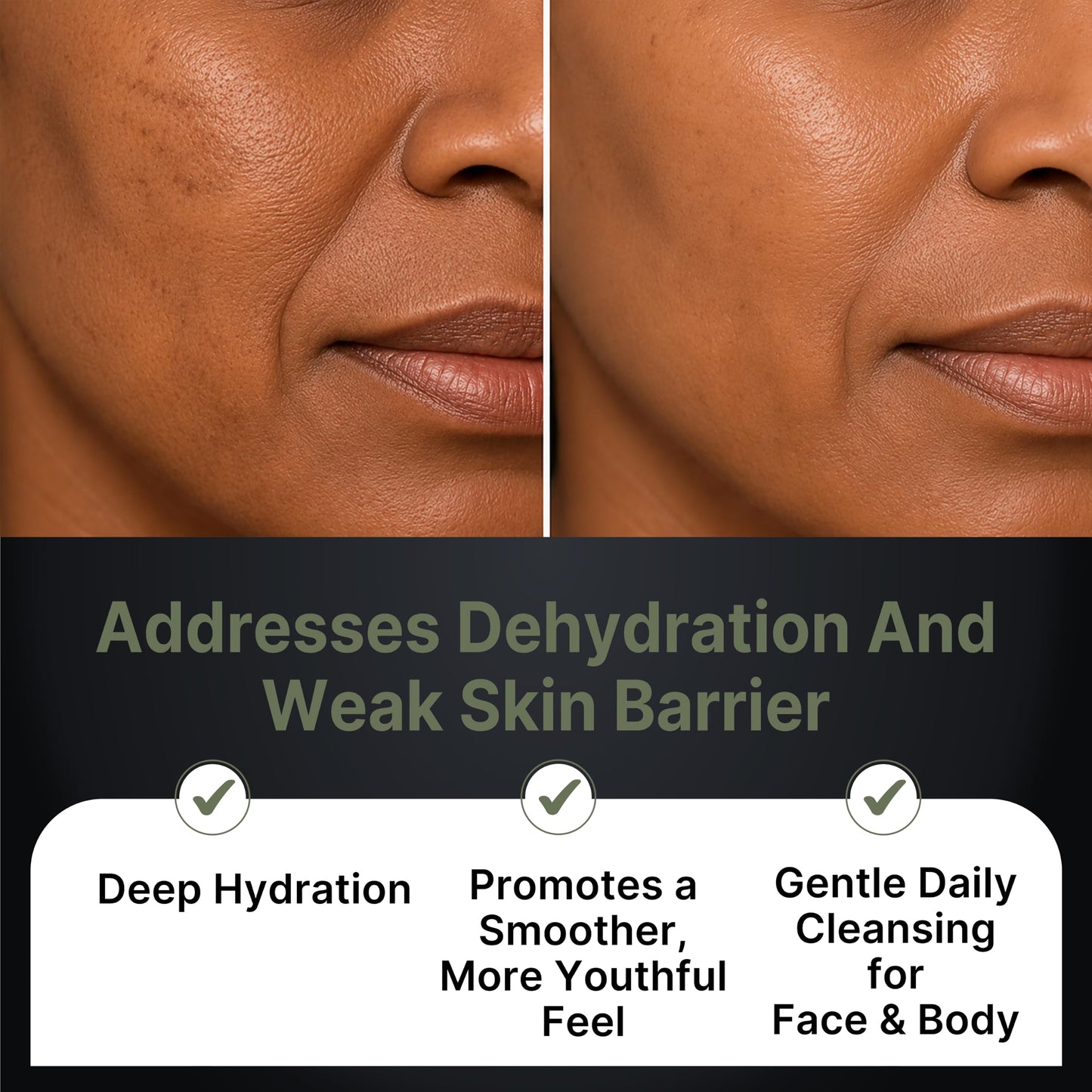 Hyaluronic Acid Serum Complex Cold Pressed Soap Bar - Deep Hydration Moisturizing Anti-Aging Face & Body Wash - Korean Formula with Ceramides, Shea Butter, Aloe Vera, Squalane & Natural Oils - 2 Pack