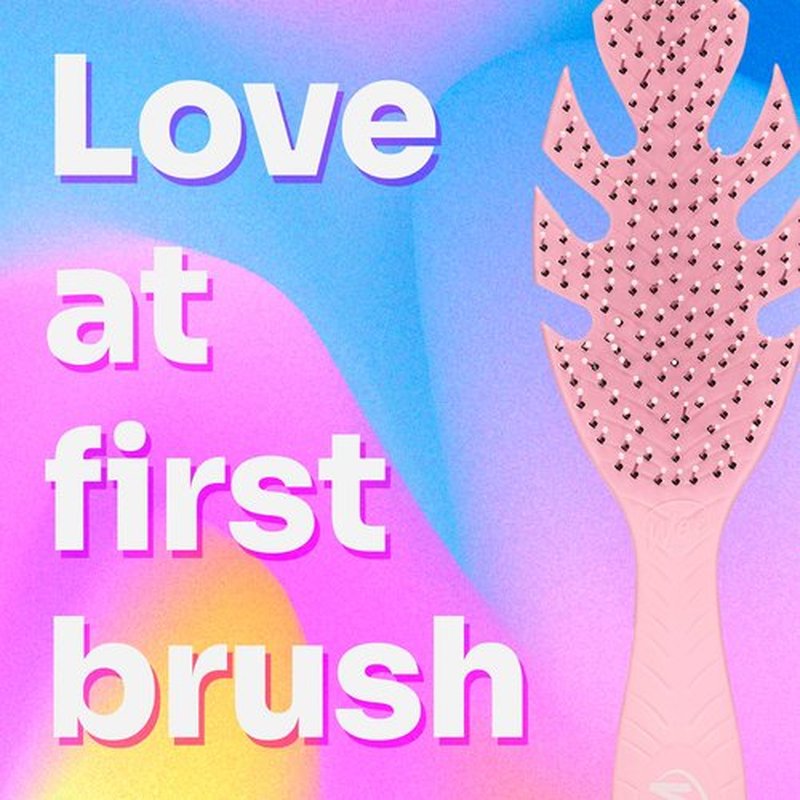 Wet Brush Pale Pink Detangling Brush - Ultra-Soft IntelliFlex Bristles for Effortless Detangling and Smooth Brushing