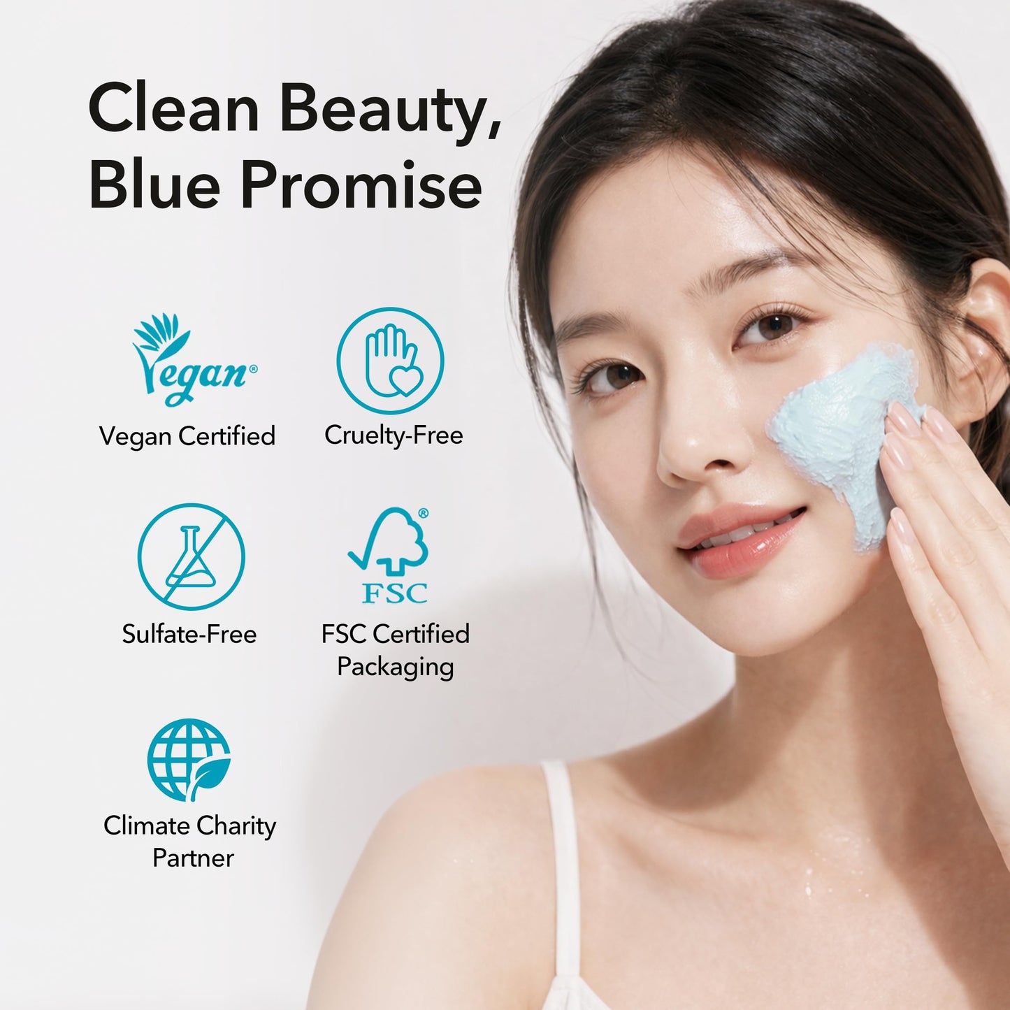 MY BLUE DAYS Hyaluronic Aquaporin Pack Cleanser, Hydrating Gentle Face Wash for Dry & Sensitive Skin, Korean Skincare, 5.07 fl oz / 150 ml