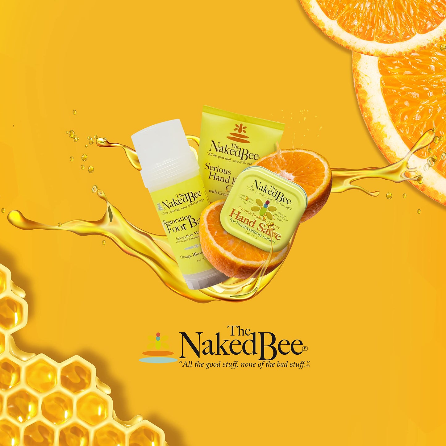 The Naked Bee Orange Blossom Honey, Grapefruit Blossom and Coconut Honey, Hand & Body Lotion (6.7oz) - 3 Pack