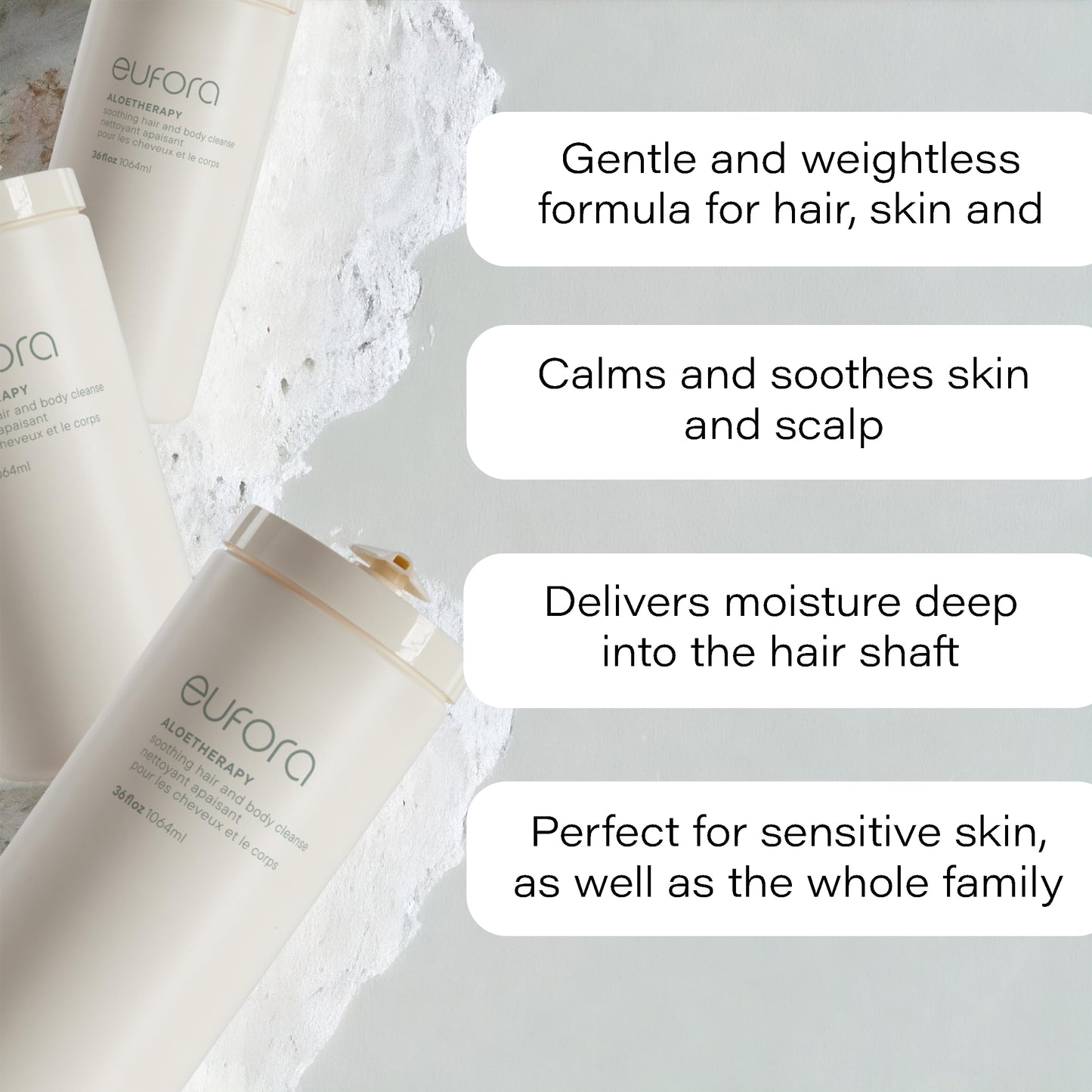 Eufora Soothing Hair and Body Cleanse 36 Fl.Oz