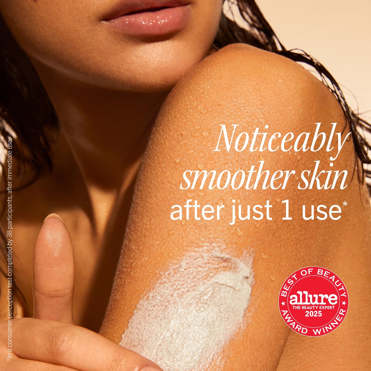First Aid Beauty KP Bump Eraser Body Scrub with 10% AHA - Dermatologist-Tested Keratosis Pilaris Exfoliator - Support for Rough Bumps & Uneven Skin Texture - Sensitive Skin - 8 oz, Fresh Peach