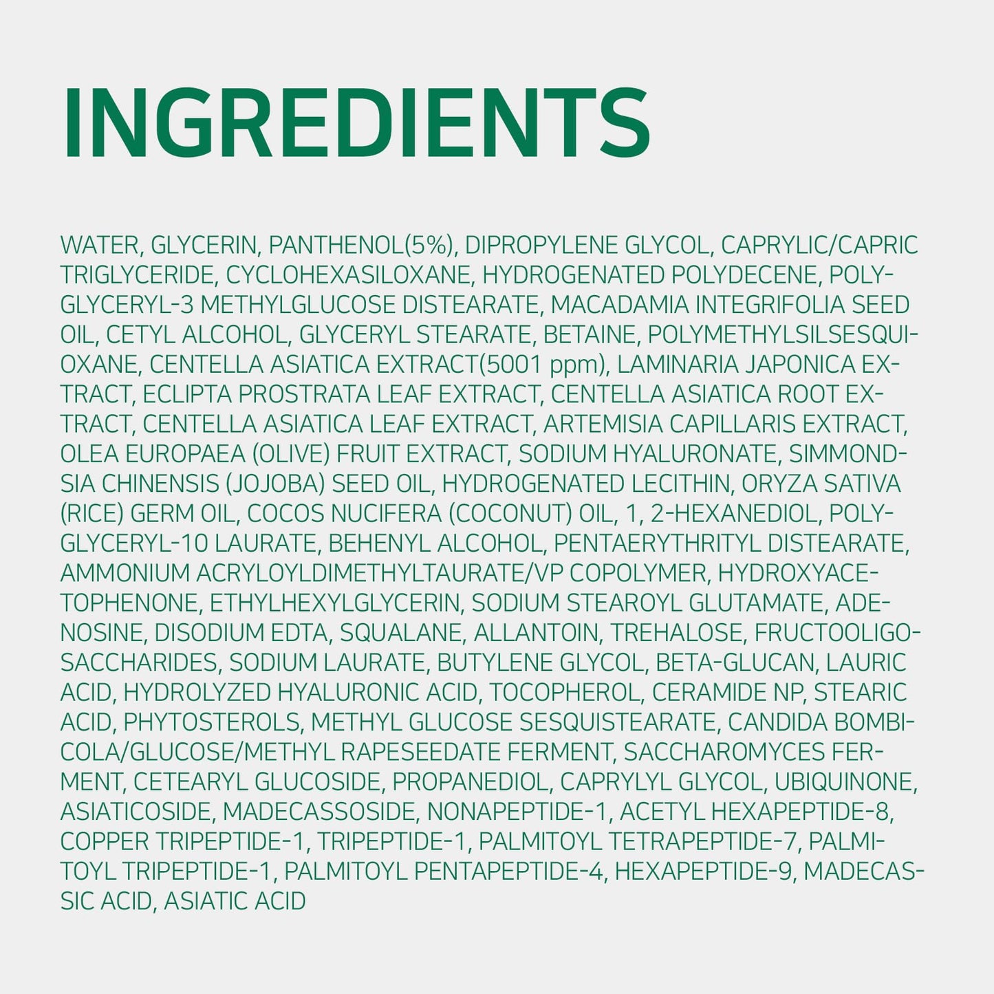 OCLANCE Centella B5 Calming Barrier Cream, Lightweight Non-Greasy Face Moisturizer for Sensitive Skin with Panthenol, Centella & 8-Peptide Complex, Fragrance-Free Korean Skincare, 1.85 fl oz (55ml)