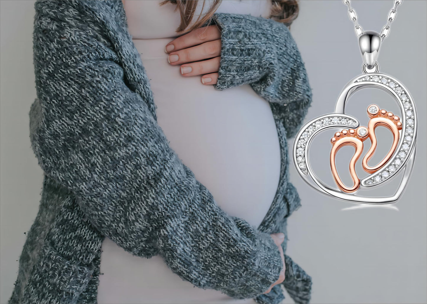 Pregnancy Gifts for First Time Mothers: Mom to be Necklace Bracelet Earrings for Expecting Women Gifts for Pregnant Wife Daughter Sister Friends (necklace)