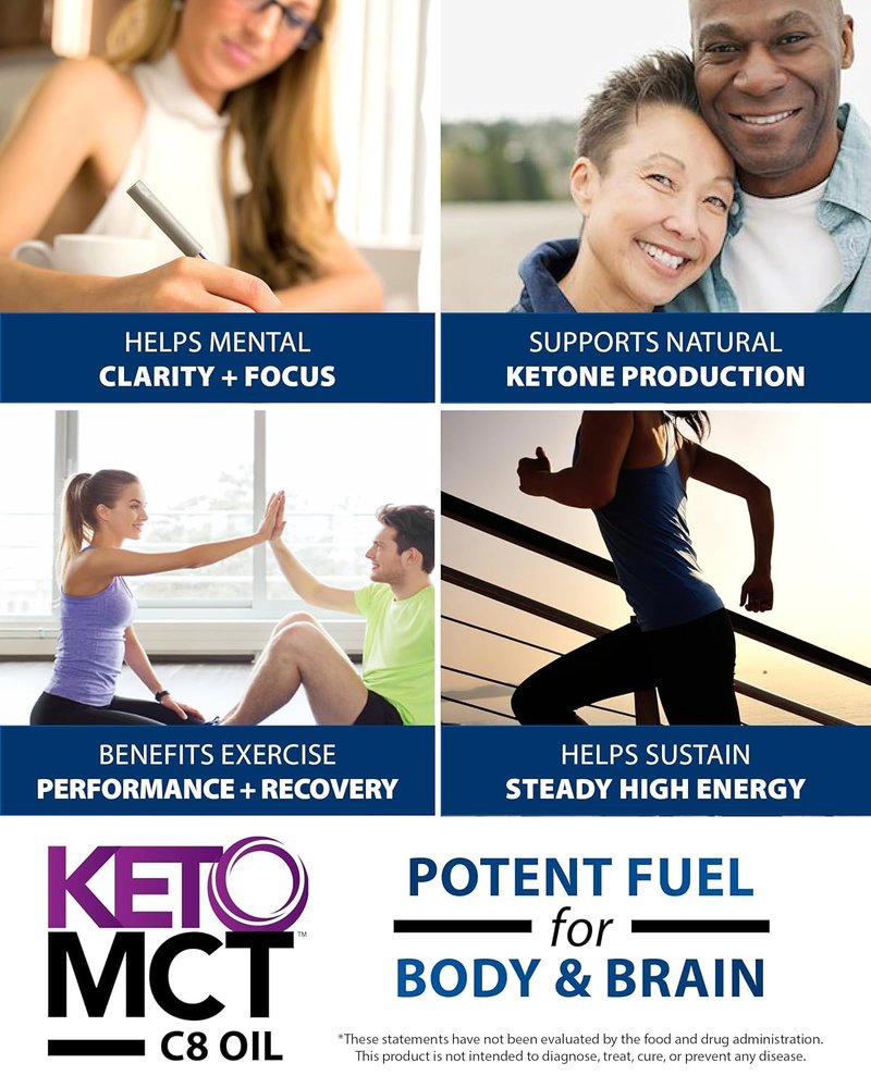 LifeSense MCT Oil - Keto-Friendly Coconut Oil Supplement | Boost Ketone Production, 32 oz