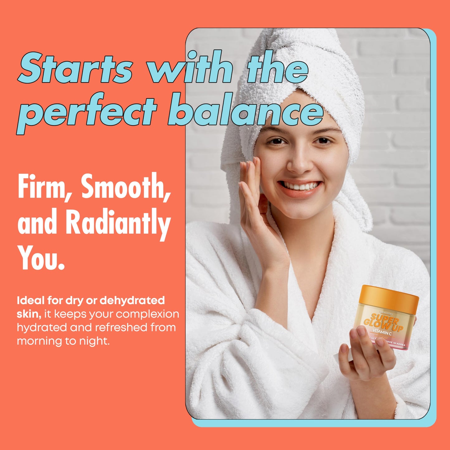 Sunday Essence Vitamin C Day Cream - Dermatologist Tested, Anti- Aging, Korean Skin Care - Hydrates, Evens Skin Tone & Boosts Radiance - Clean Beauty, Vegan, Non-GMO, Cruelty-Free - 1.69 Fl Oz