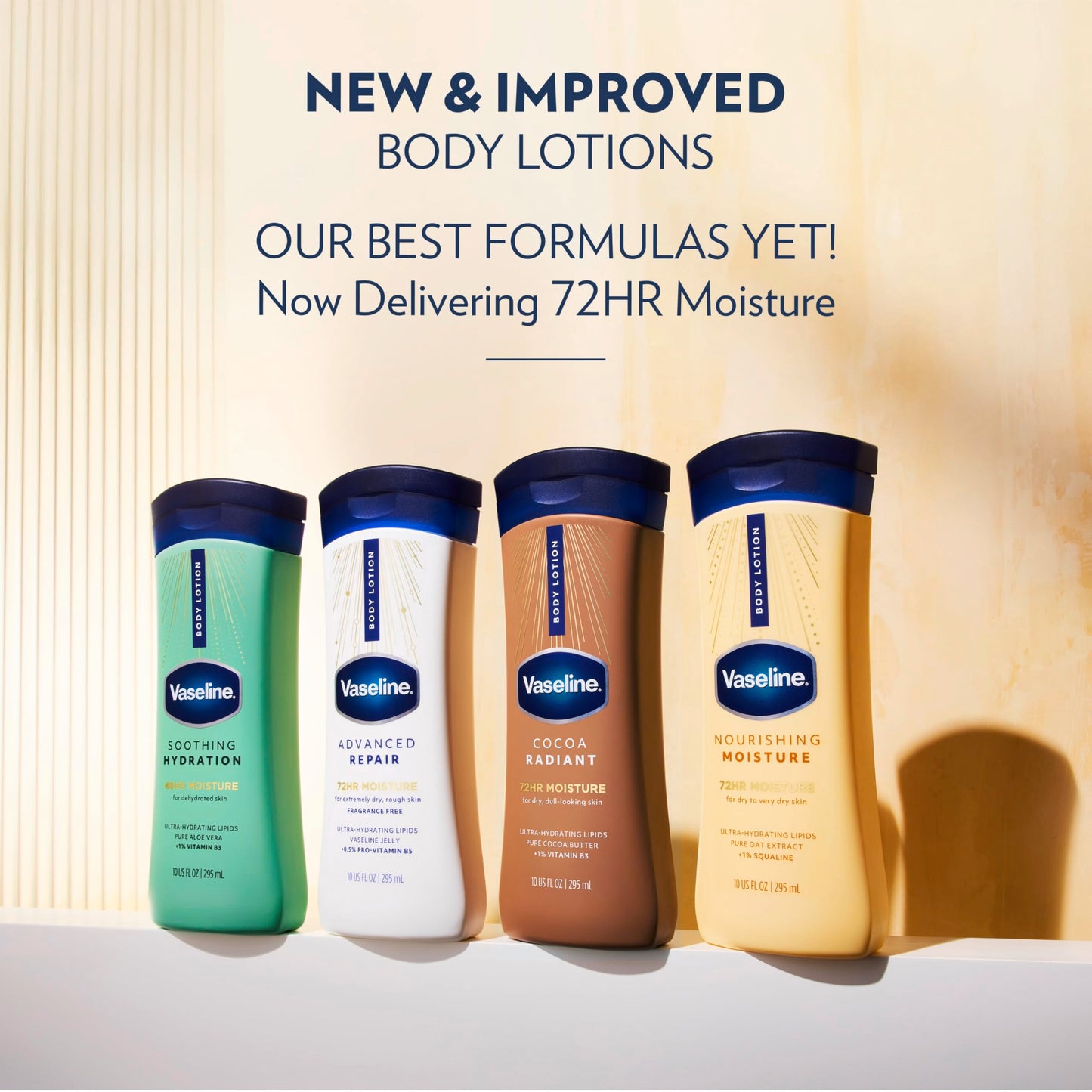 Vaseline Intensive Care Nourishing Moisture Body Lotion for Dry Skin, Lotion Made with Ultra-Hydrating Lipids + Pure Oat Extract for Nourished, Healthy-Looking Skin 10 oz