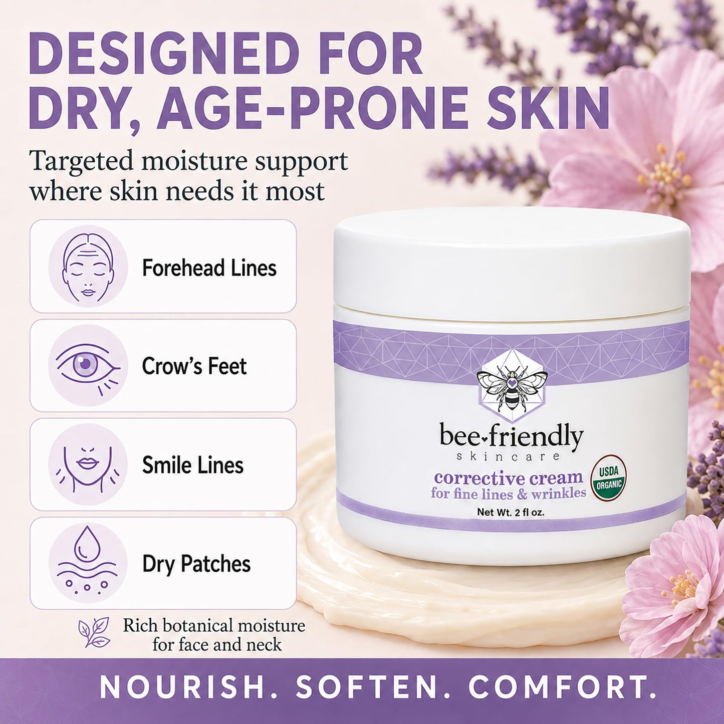 BeeFriendly® Organic Corrective Cream Face Moisturizer, 2 oz