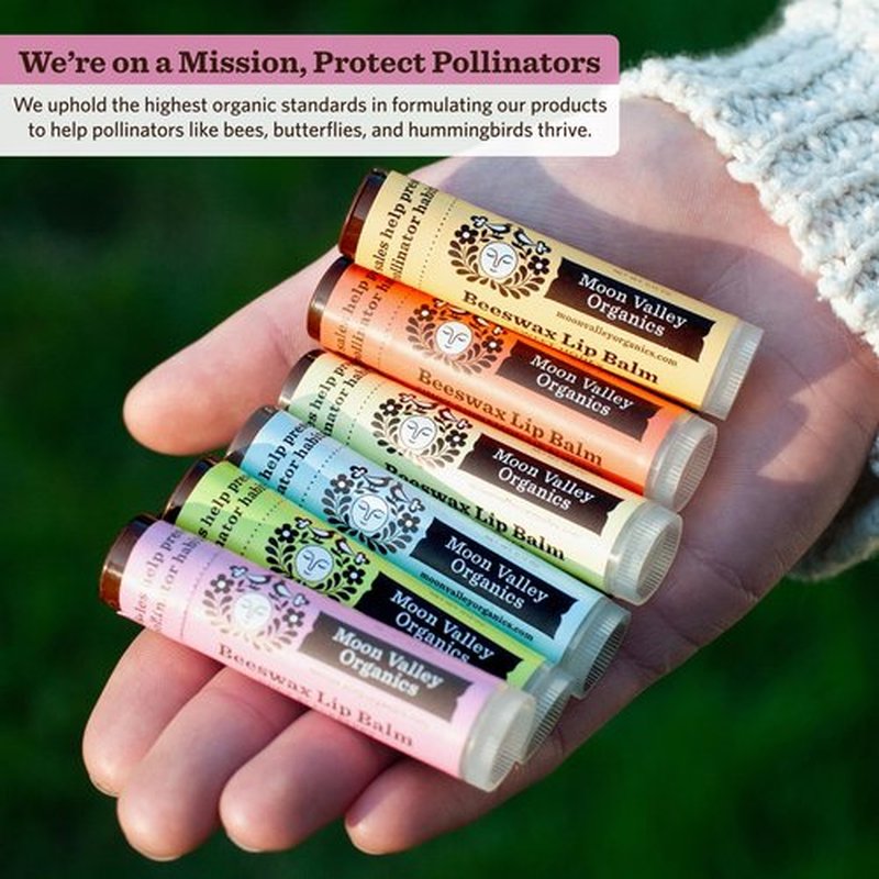 Moon Valley Organics Beeswax Lip Balm for Moisturizing Lips and Cuticles (JUICY BLACKBERRY, 1-Pack)