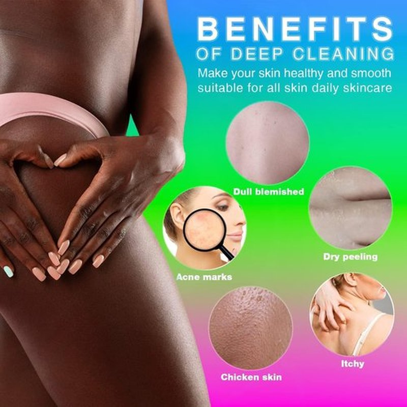 3 Pieces African Bath Sponge African Net Long Net Bath Sponge Exfoliating Shower Body Scrubber Back Scrubber Skin Smoother,Great for Daily Use (Rose Red, Blue, Green)