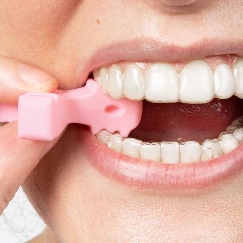 Invisalign Munchies EPS Aligner and Retainer Tray Seaters, Aligner Chewies (Pack of 2) (Pink)